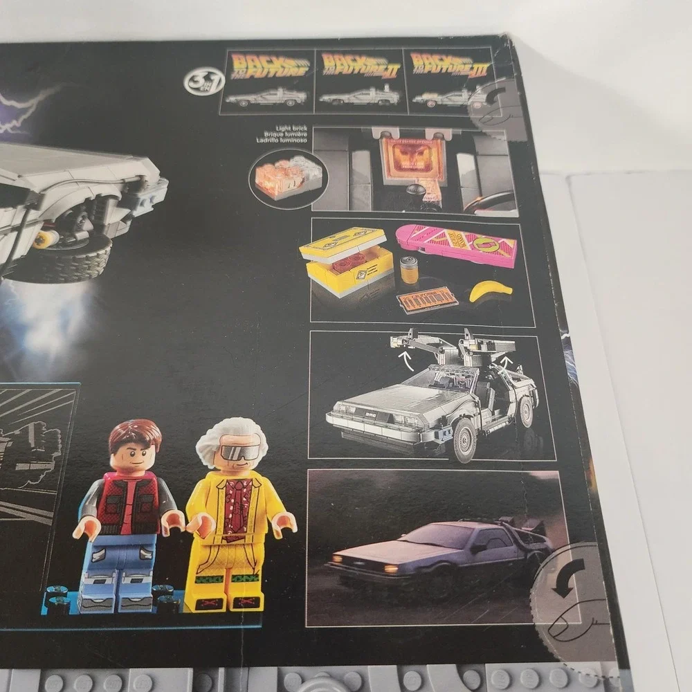 LEGO Icons 10300 Back to the Future Time Machine Delorean New Sealed 1872 Pc